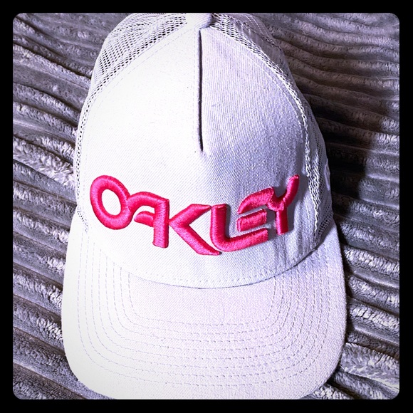 Gray Oakley Snapback Hat 